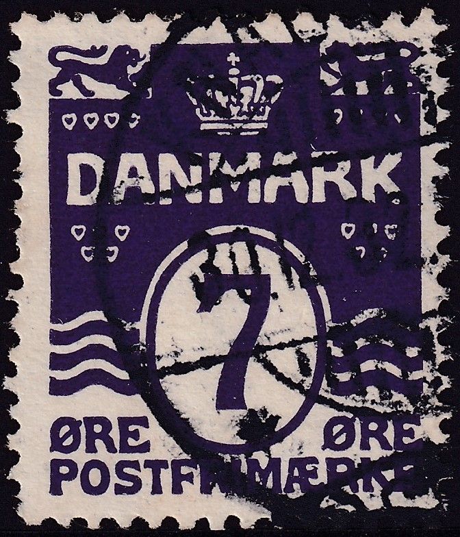 Denmark 1905 7o Violet