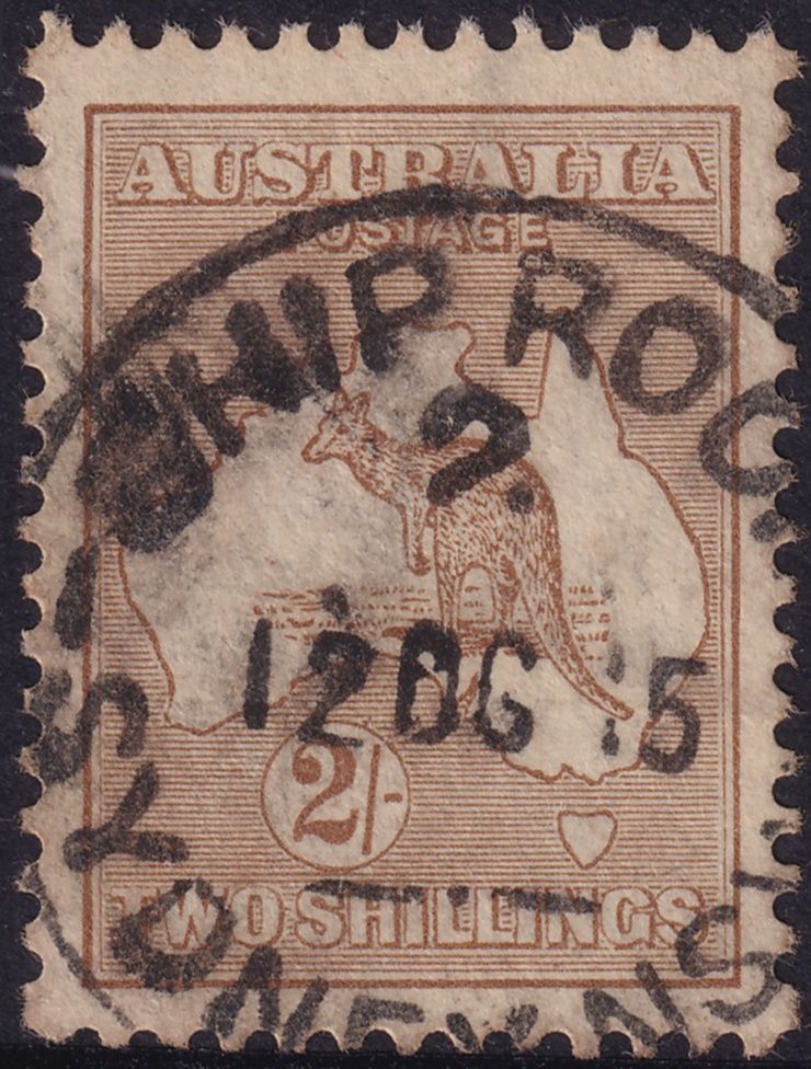 Australia 1915 2/- Brown Kangaroo