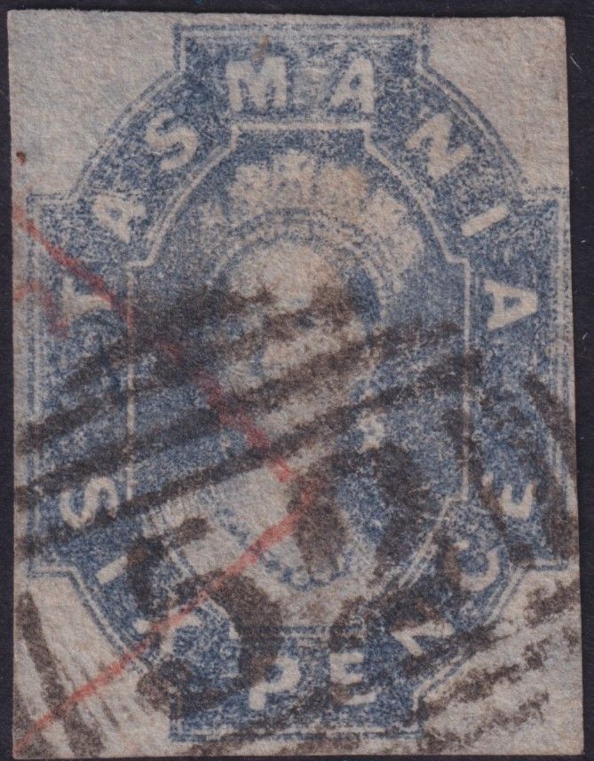 Tasmania 1863 6d Grey-Violet