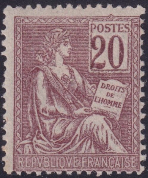 France 1900 20c Brown Mouchon