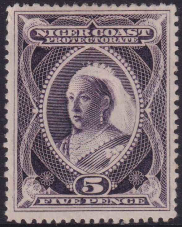 Niger Coast 1894 5d Deep Violet