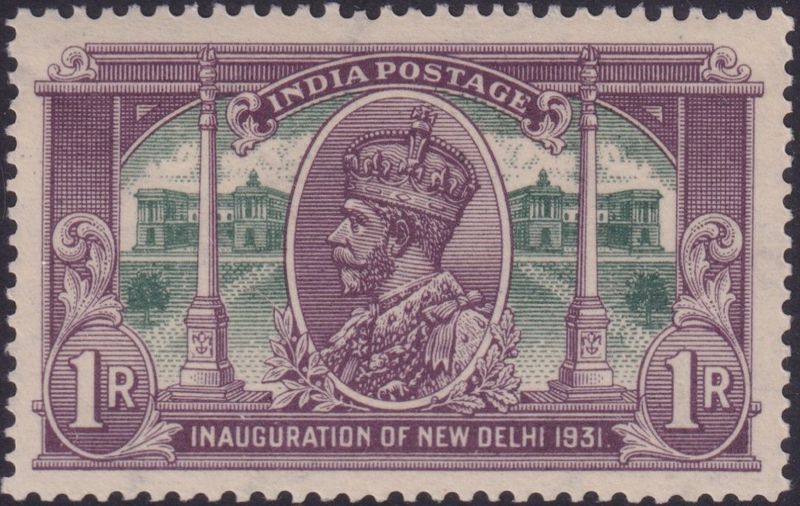 India 1931 1r Inauguration of New Delhi