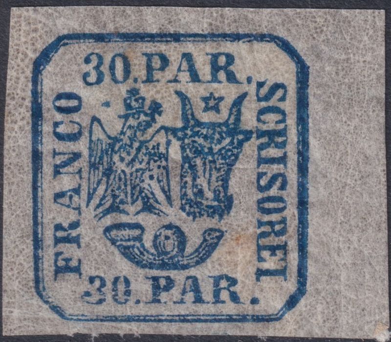 Romania 1862 30p Blue