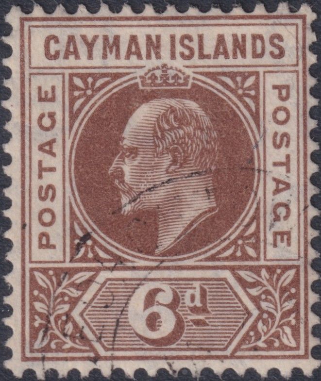 Cayman Islands 1905 6d Brown