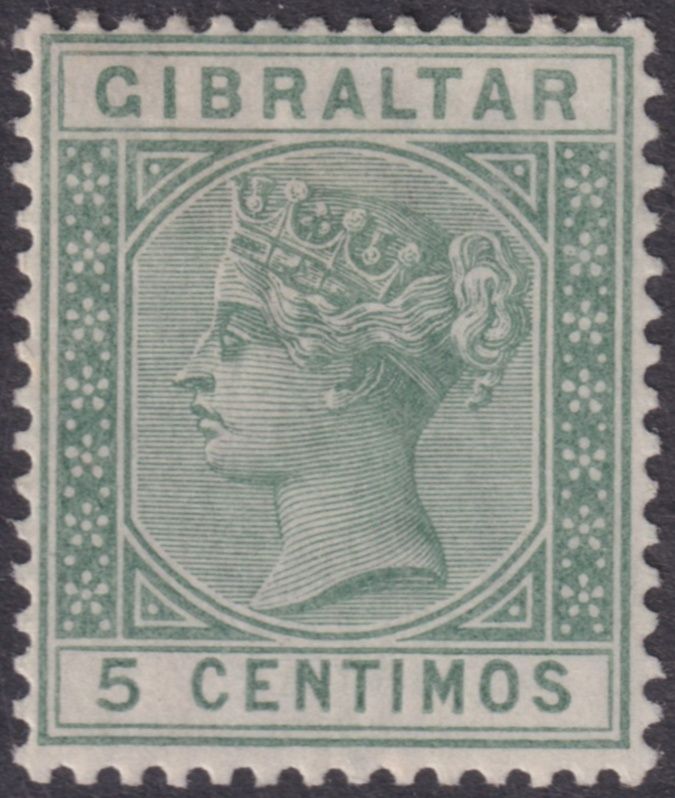 Gibraltar 1889 5c Green