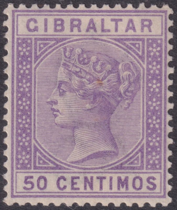 Gibraltar 1890 50c Bright Lilac
