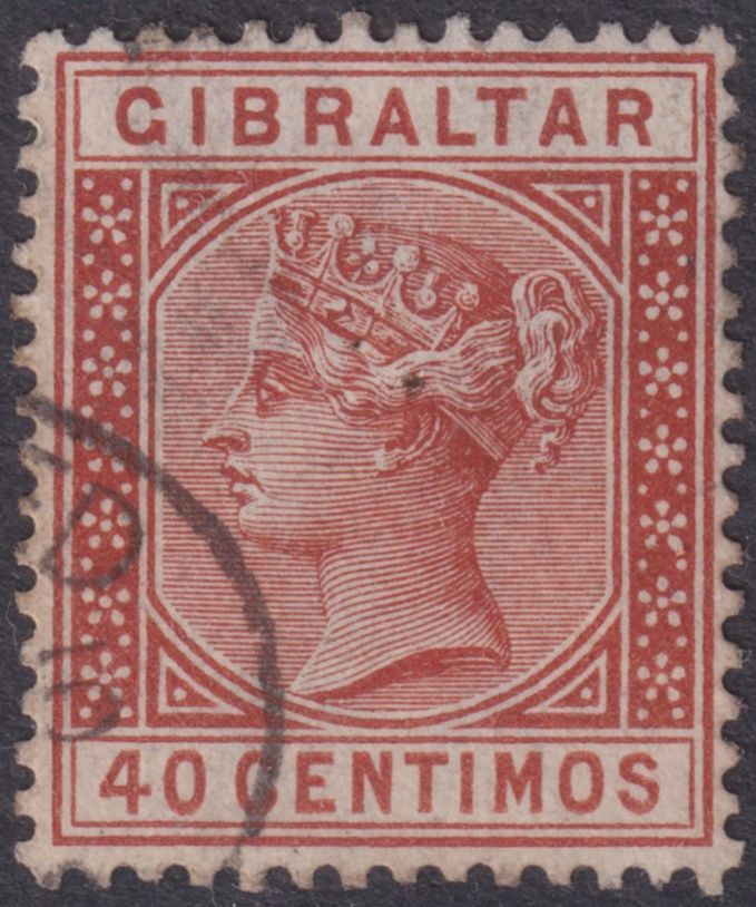 Gibraltar 1889 40c Orange-Brown