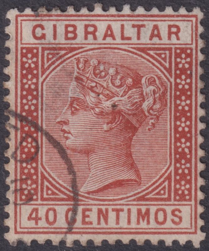 Gibraltar 1889 40c Orange-Brown