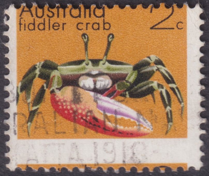 Australia 1973 2c Fiddler Crab Misperforation