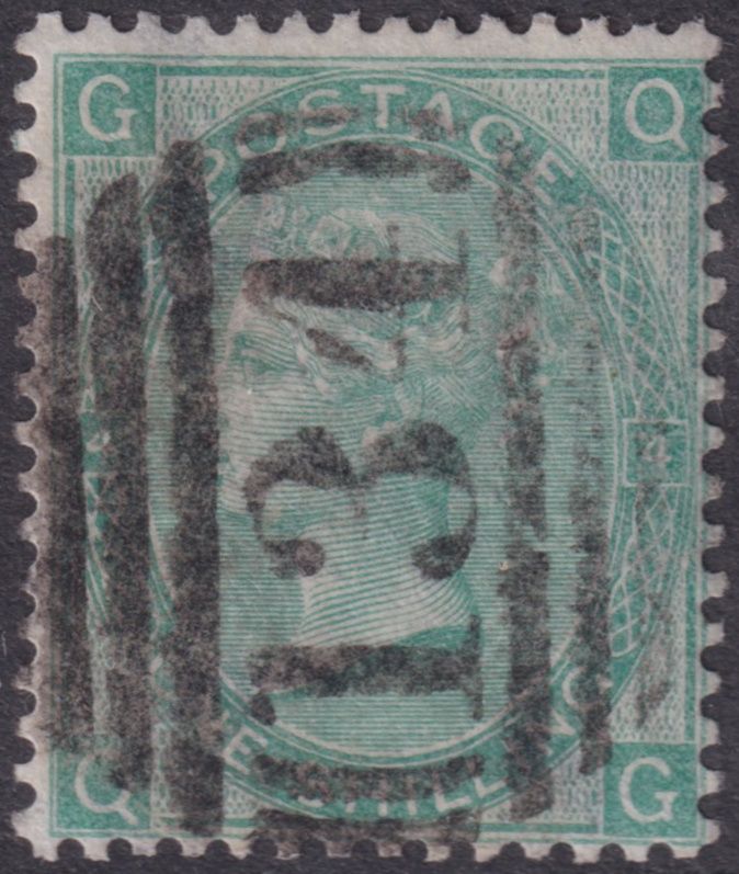 GB 1865 1/- Green