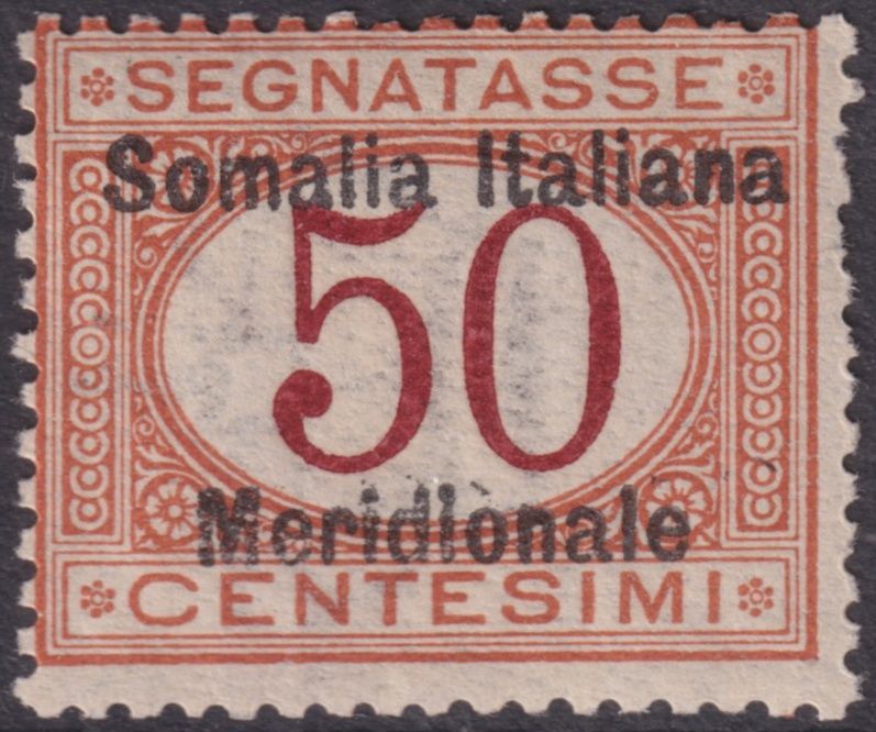 Italian Somaliland 1906 50c Mauve and Orange Postage Due