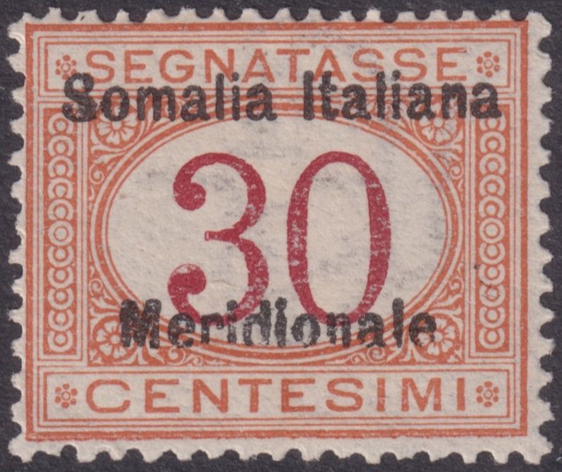 Italian Somaliland 1906 30c Mauve and Orange Postage Due