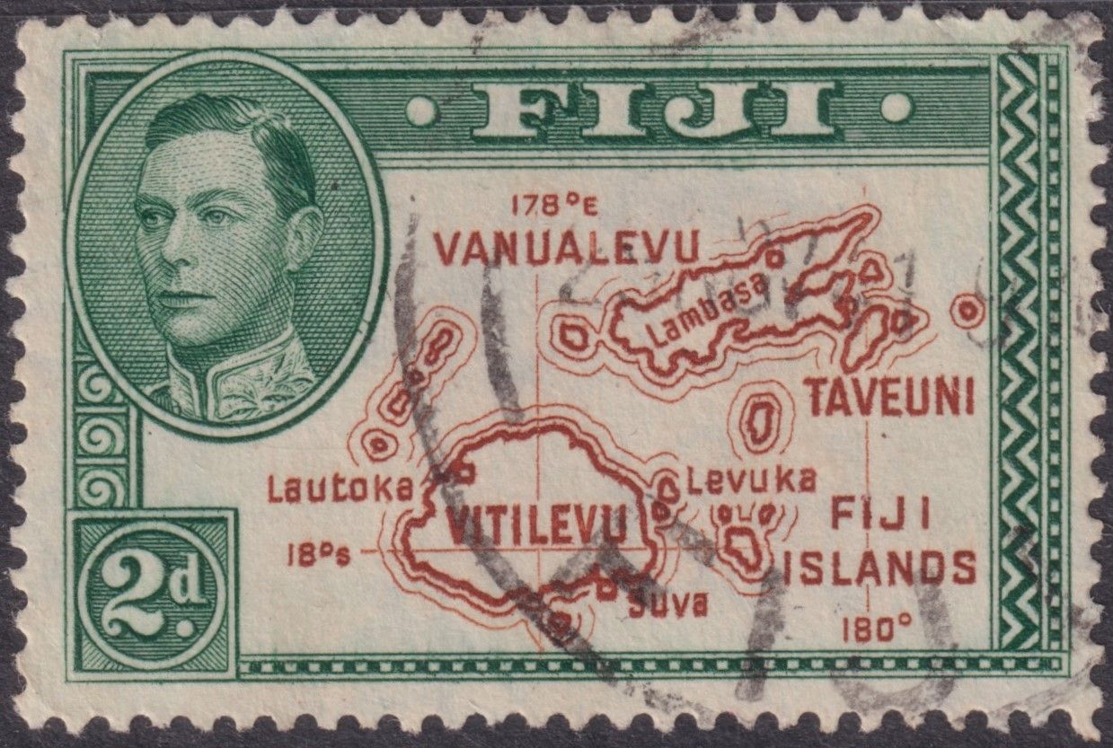 Fiji 1940 2d Map Die II