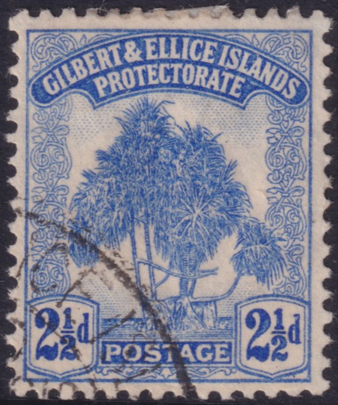 Gilbert &amp; Ellice Islands 1911 2½d Blue
