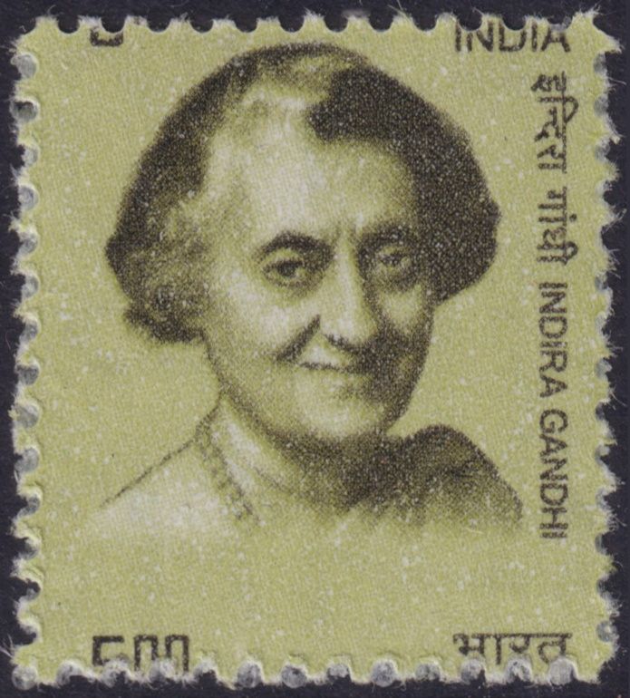 India 2008 5r Indira Gandhi Misperf