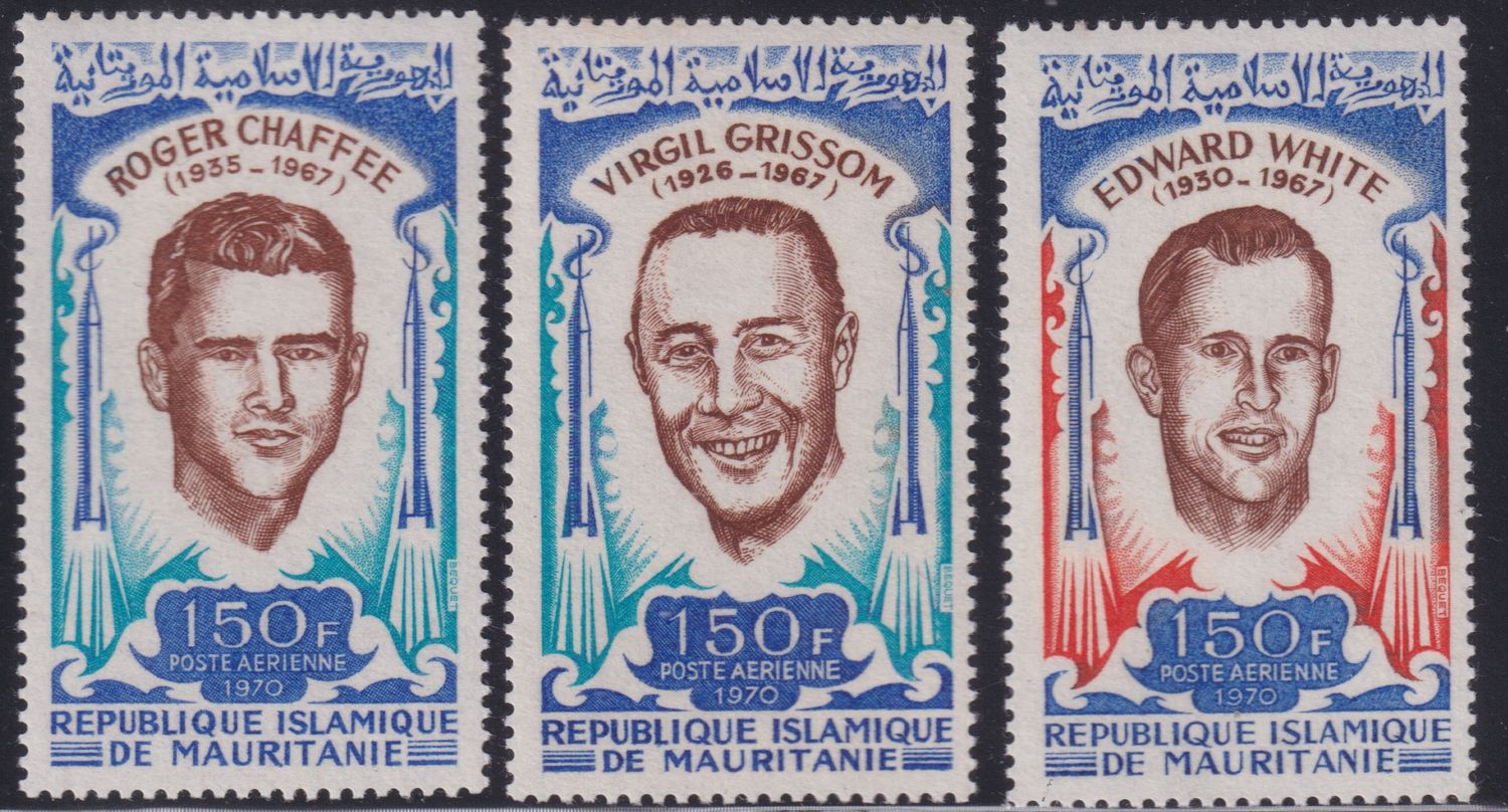 Mauritania 1970 Lost Heroes of Space Set