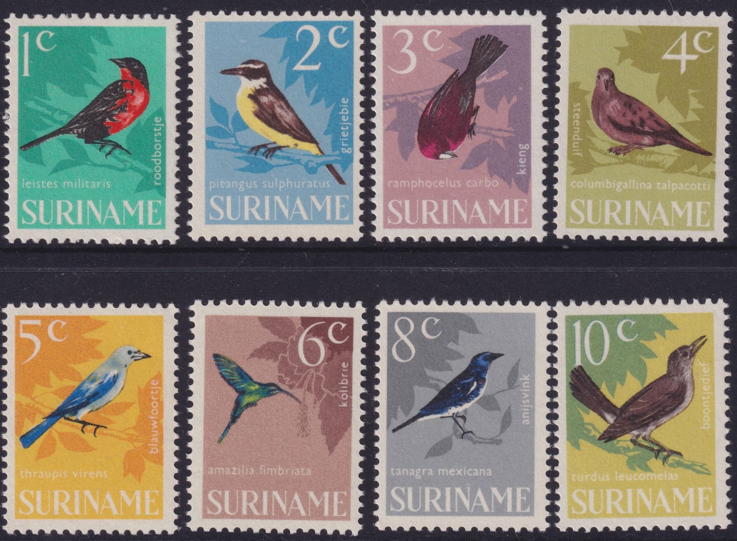 Surinam 1966 Birds Set