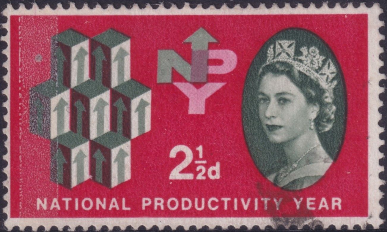 GB 1962 2½ ICY with Inking Flaw