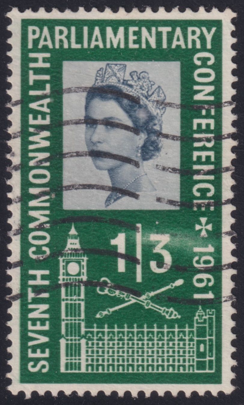 GB 1961 1/3d Parliamentary Conference with Pale Area