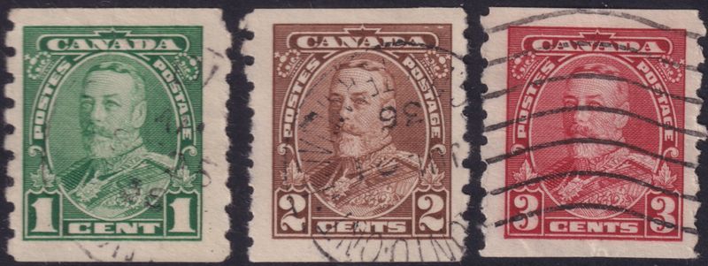 Canada 1935 Coil Set of 3