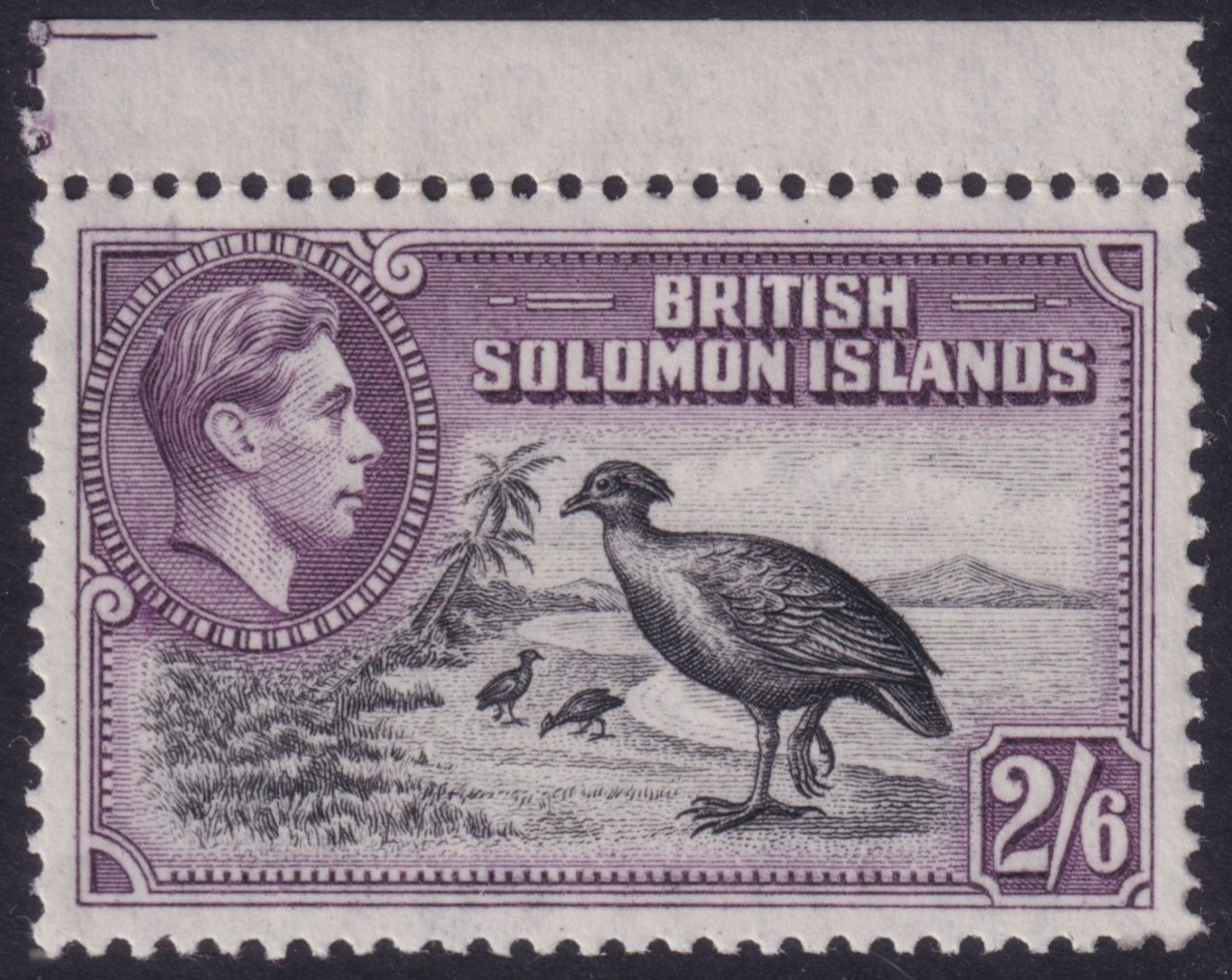 British Solomon Islands 1939 2/6d Black &amp; Violet