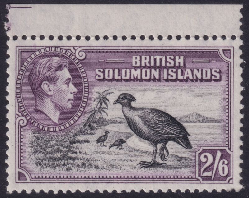 British Solomon Islands 1939 2/6d Black &amp; Violet