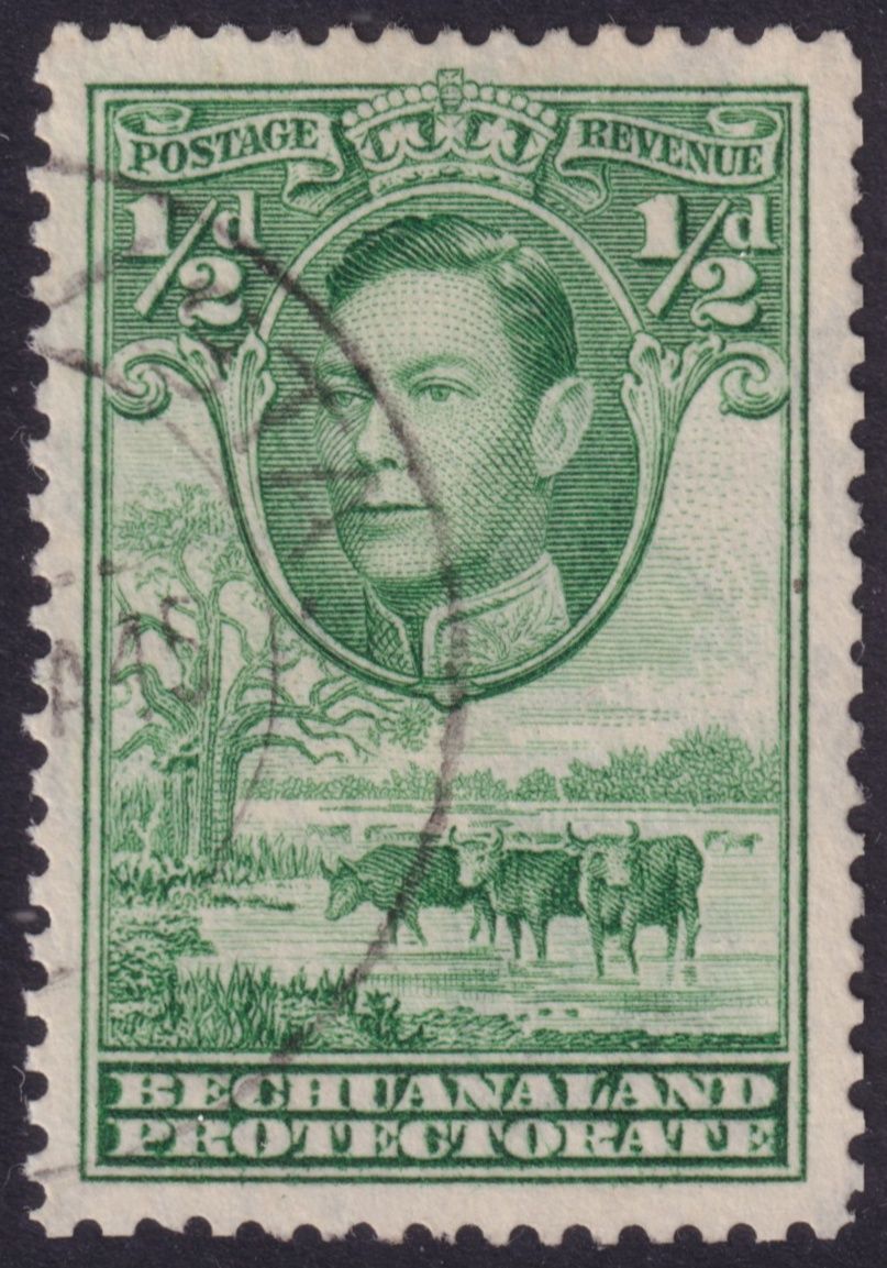 Bechuanaland Protectorate 1941 ½d Light Yellowish Green