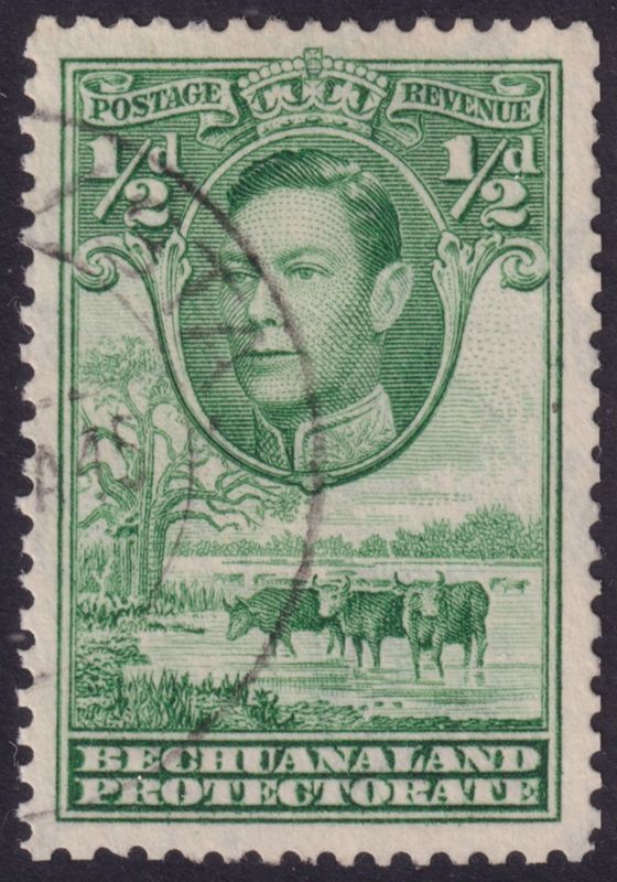 Bechuanaland Protectorate 1941 ½d Light Yellowish Green