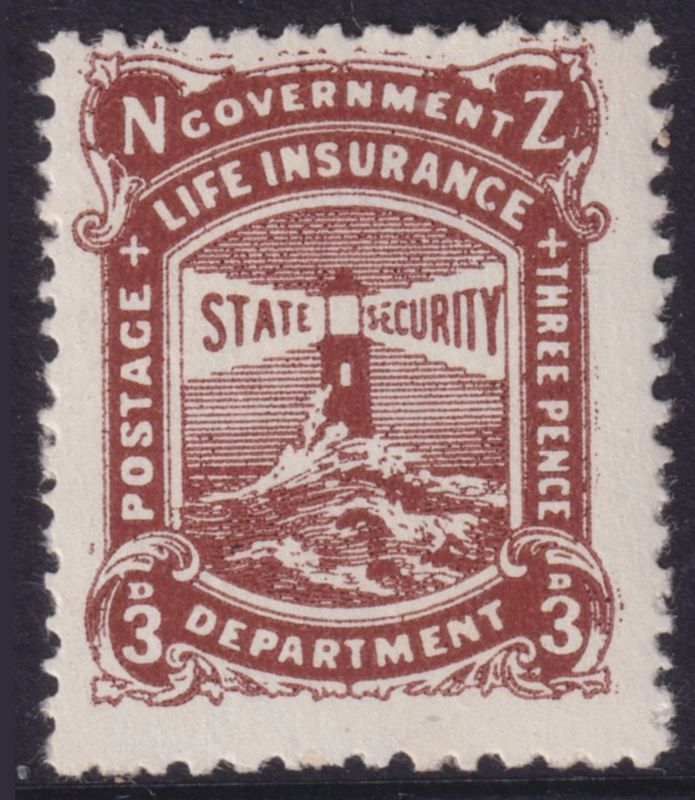 New Zealand 1946 3d Brown-Lake