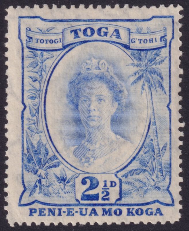 Tonga 1934 2½d Bright Ultramarine