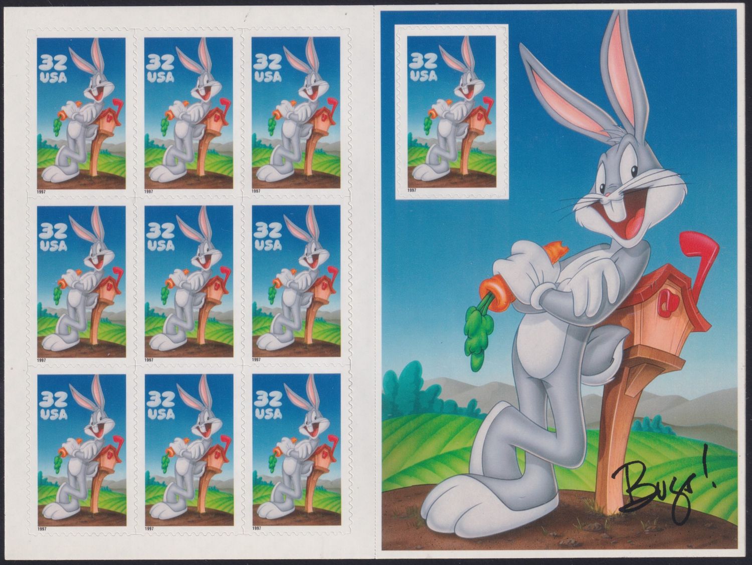 USA 1997 32c Bugs Bunny Booklet