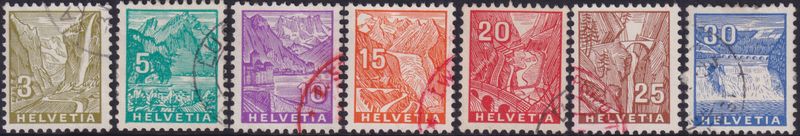 Switzerland 1934 Landscapes Set