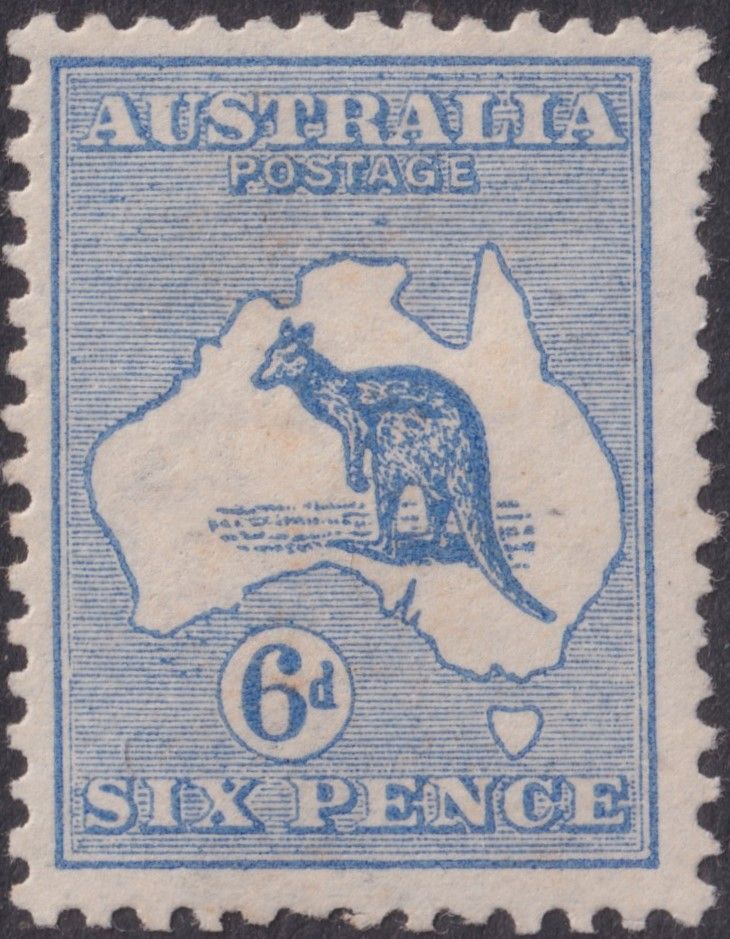 Australia 1913 6d Ultramarine Kangaroo