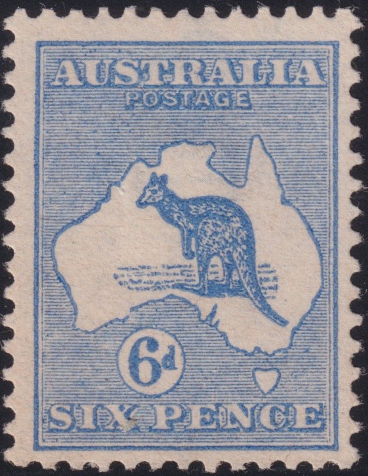 Australia 1913 6d Ultramarine Roo