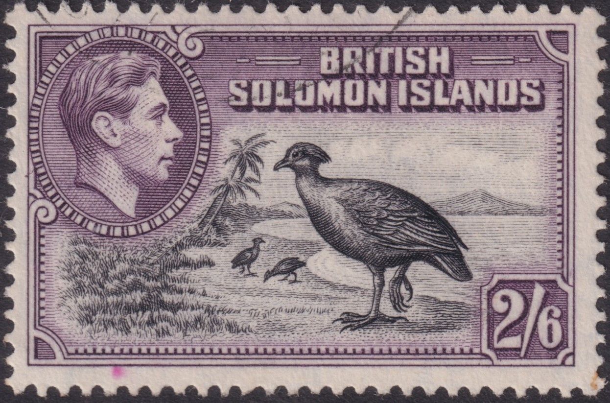 British Solomon Islands 1939 2/6d Black and Violet