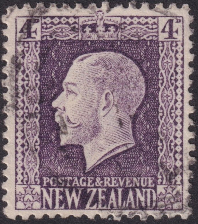 New Zealand 1922 4d Deep Purple