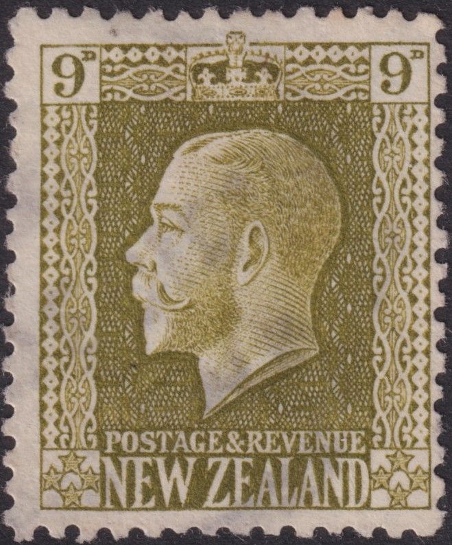 New Zealand 1915 9d Sage-Green