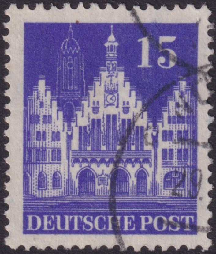 Germany (Bi-Zone) 1948 15pf Dark Violet