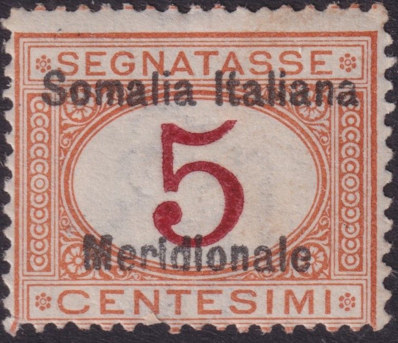 Italian Somaliland 1906 5c Postage Due