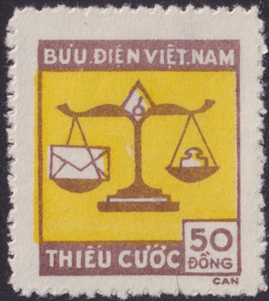 North Vietnam 1955 50d Postage Due