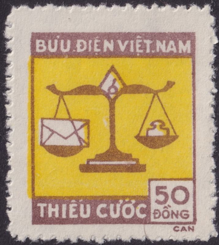 North Vietnam 1955 50d Postage Due