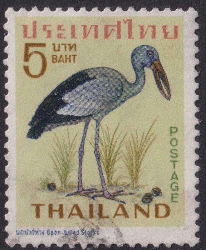 Thailand 1967 5b Open-Bill Stork