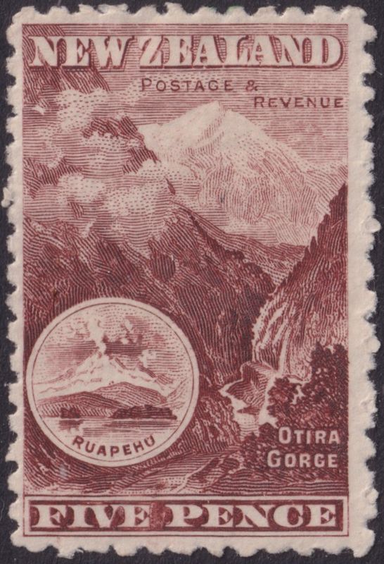NZ 1899 5d Purple-Brown