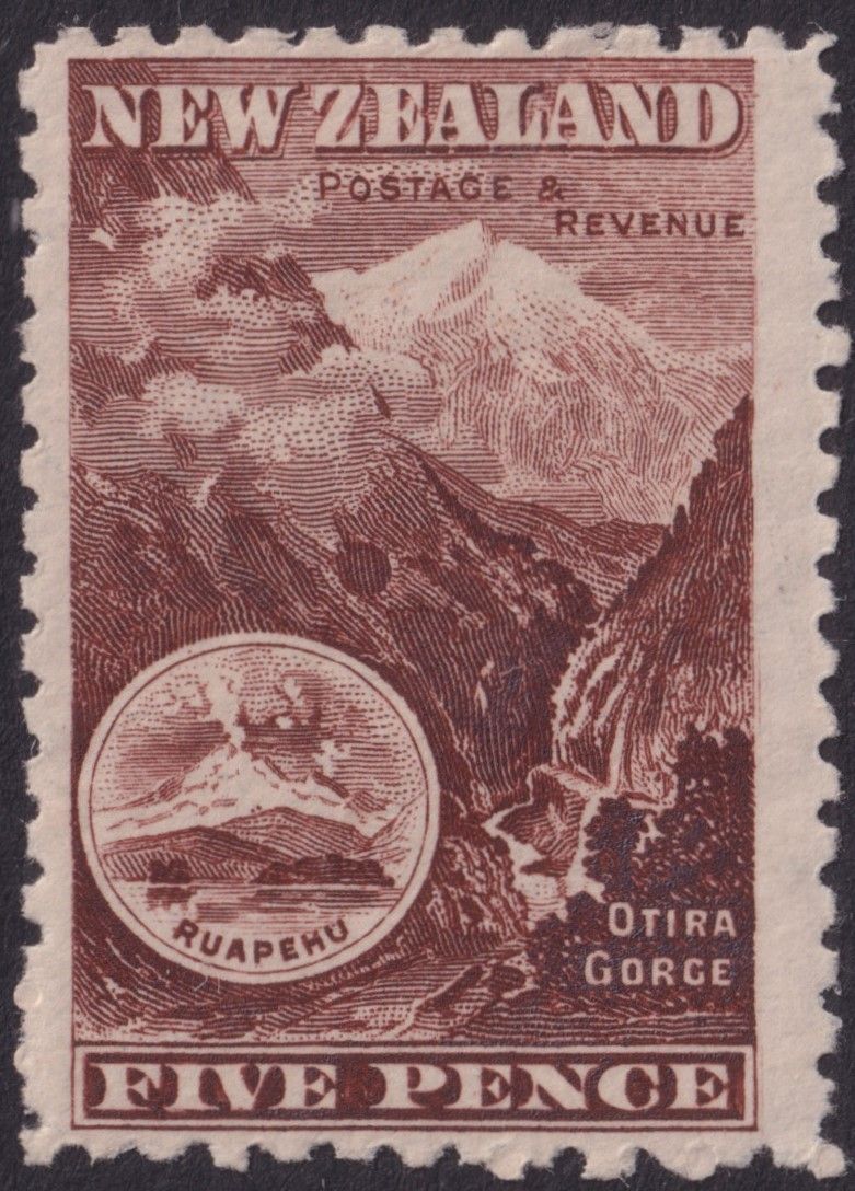 NZ 1899 5d Deep Purple-Brown