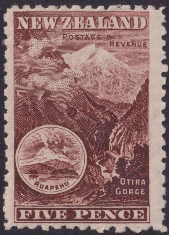 NZ 1899 5d Deep Purple-Brown