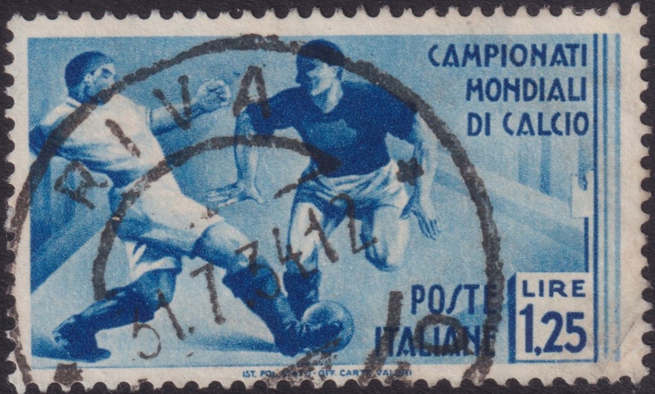 Italy 1934 1l.25 Blue World Cup