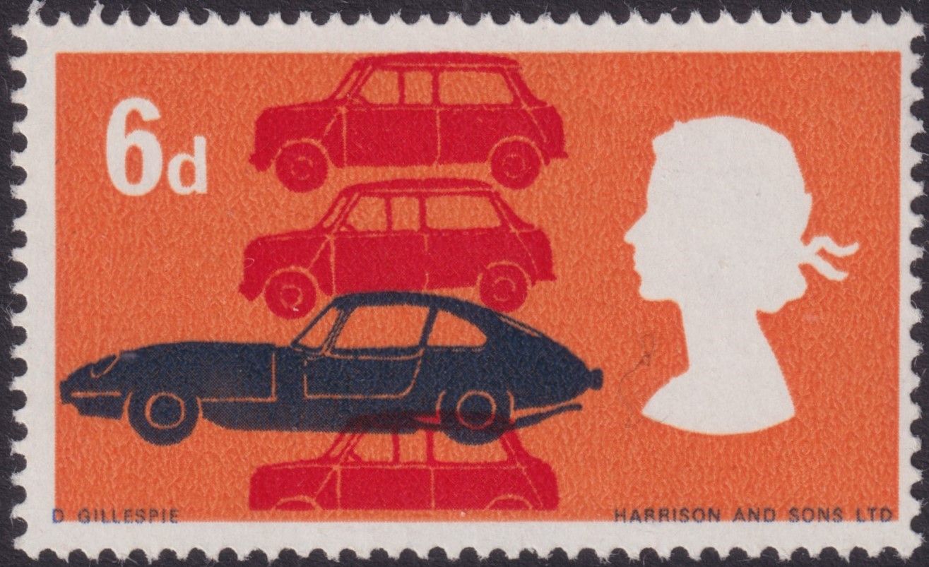 GB 1966 6d British Technology with Colour Shift