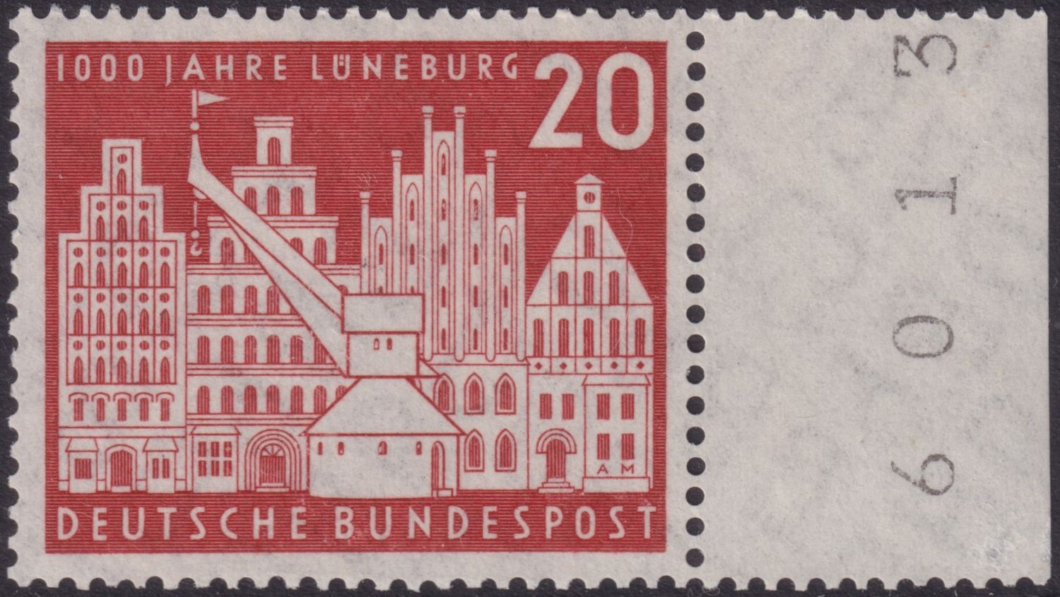 West Germany 1956 20pf Luneburg Millenary