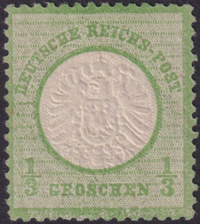 Germany 1872 ⅓g Green Arms Large Shield