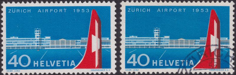 Switzerland 1953 40c Zurich Airport